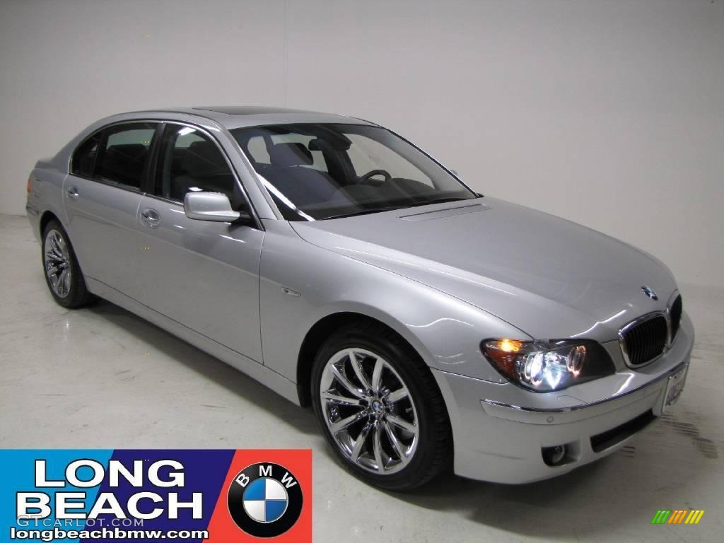 2008 7 Series 750Li Sedan - Titanium Silver Metallic / Flannel Grey photo #1