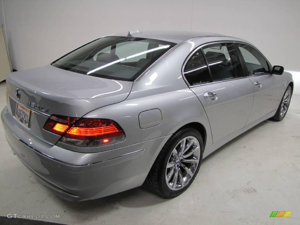 2008 7 Series 750Li Sedan - Titanium Silver Metallic / Flannel Grey photo #5