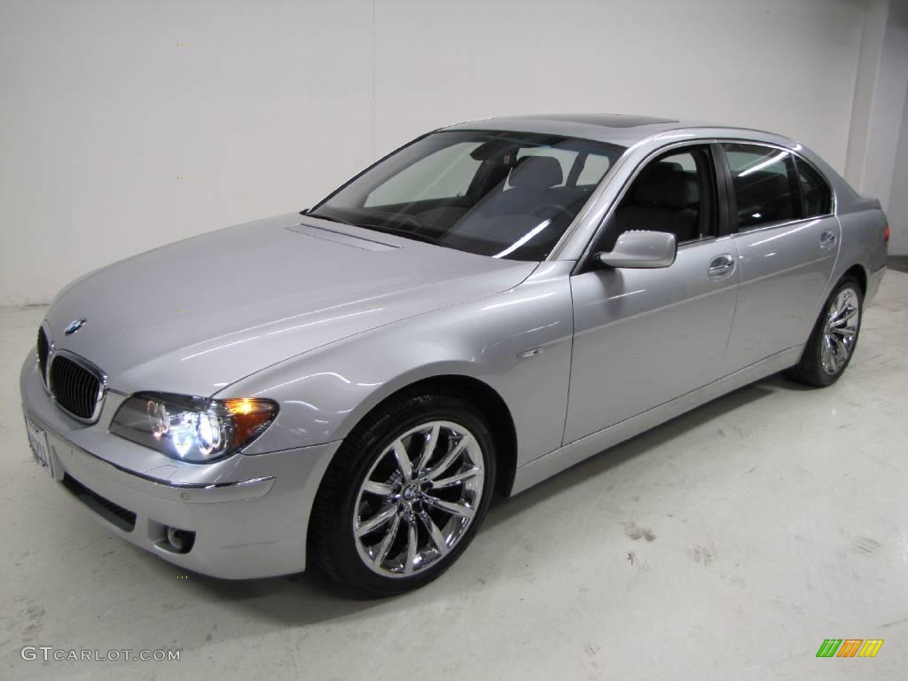 2008 7 Series 750Li Sedan - Titanium Silver Metallic / Flannel Grey photo #10