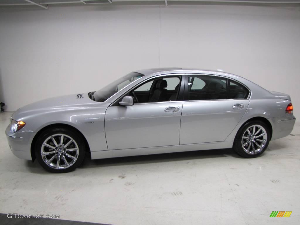 2008 7 Series 750Li Sedan - Titanium Silver Metallic / Flannel Grey photo #11
