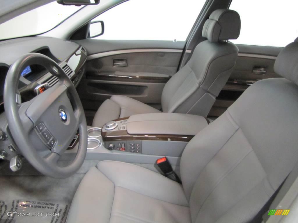 2008 7 Series 750Li Sedan - Titanium Silver Metallic / Flannel Grey photo #24