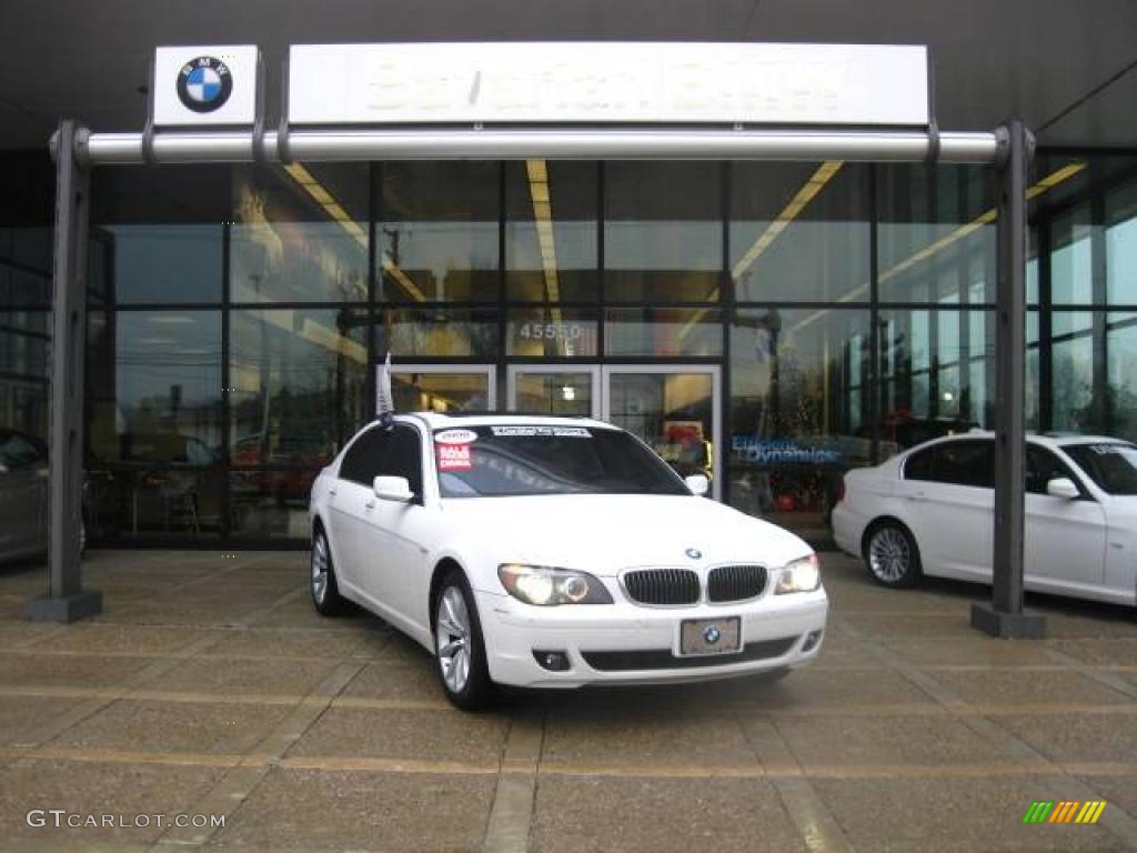 2008 7 Series 750Li Sedan - Alpine White / Cream Beige photo #2