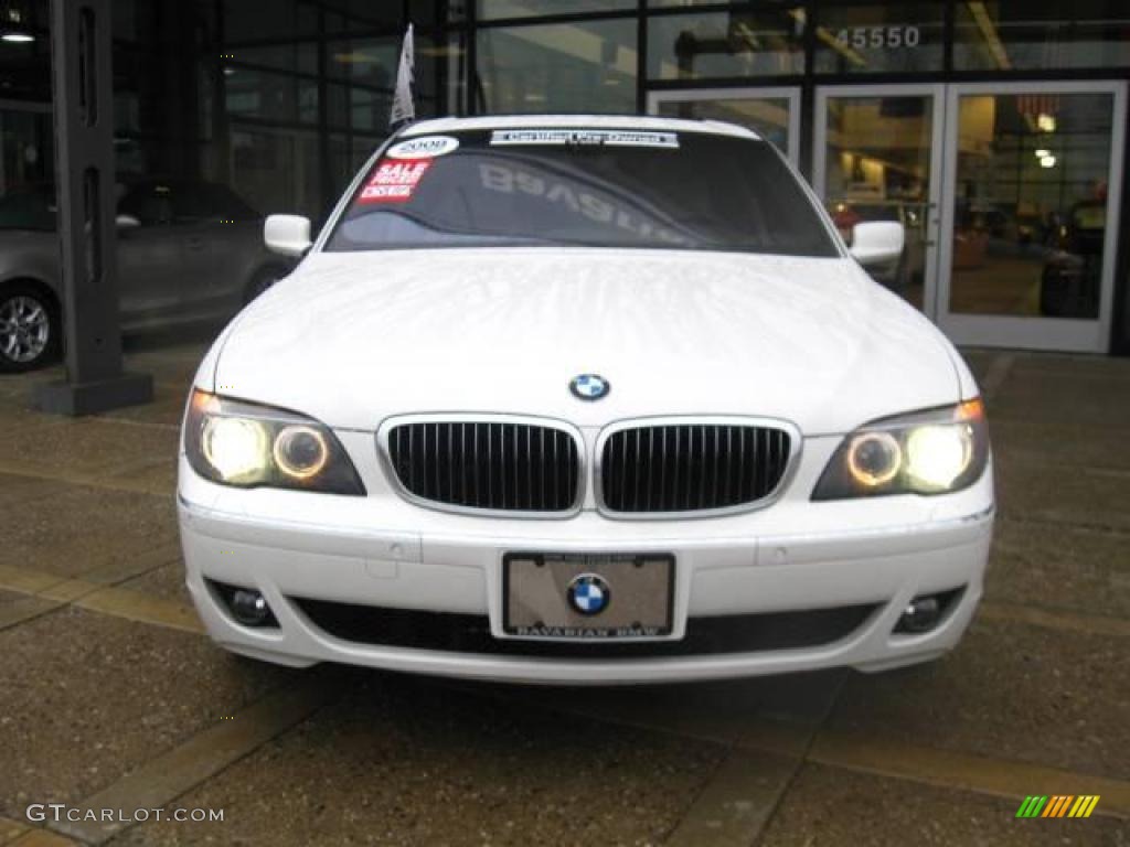 2008 7 Series 750Li Sedan - Alpine White / Cream Beige photo #3