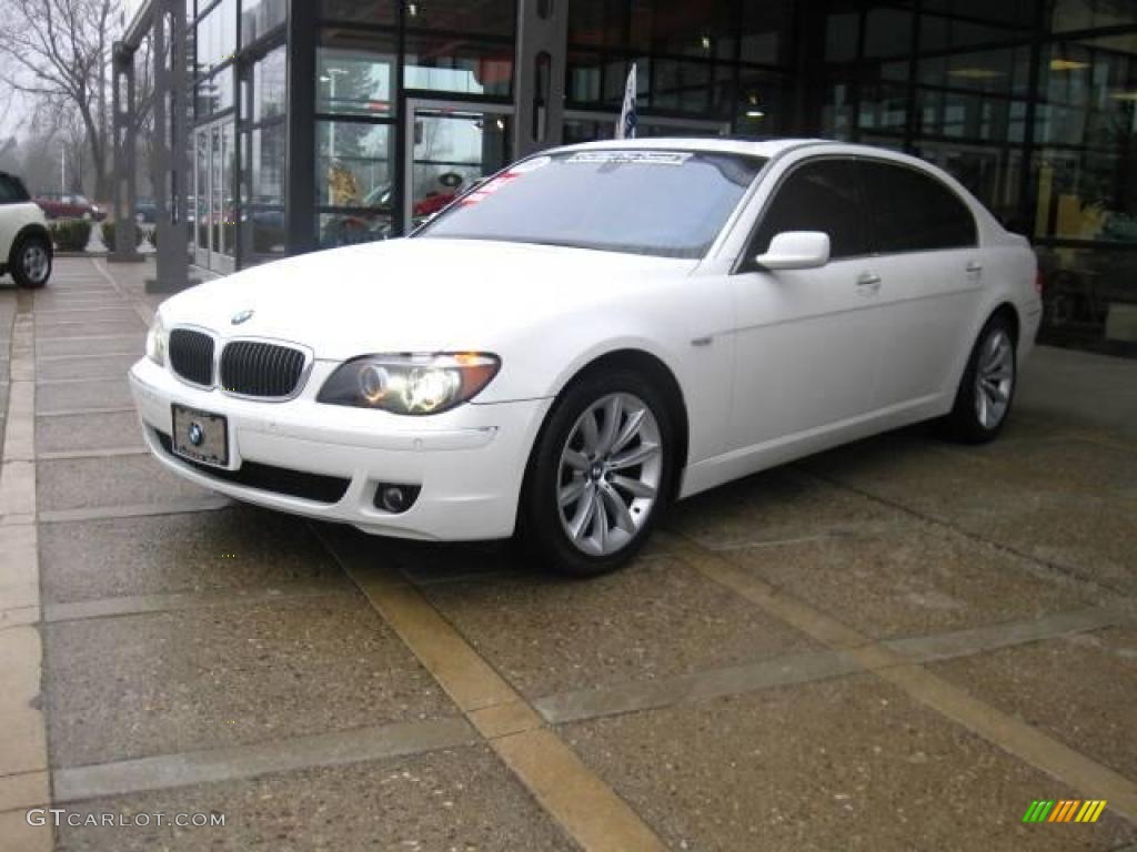 2008 7 Series 750Li Sedan - Alpine White / Cream Beige photo #4