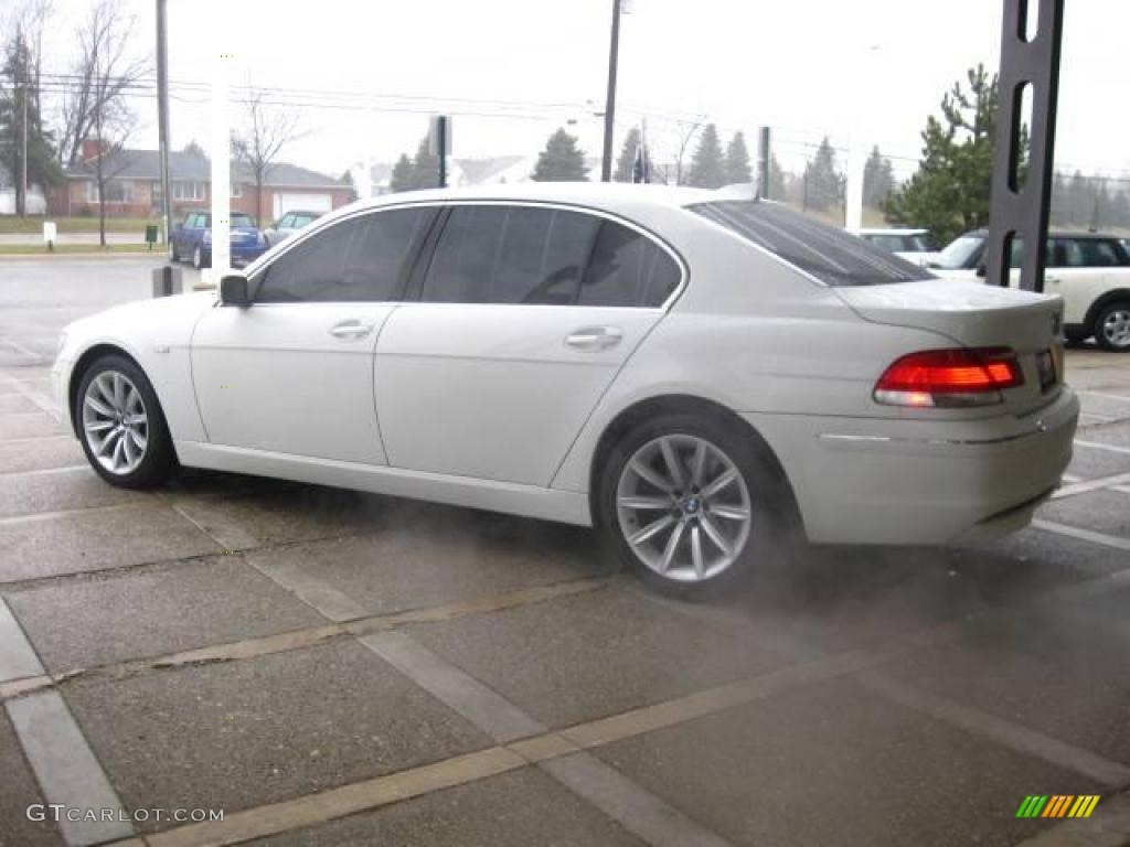 2008 7 Series 750Li Sedan - Alpine White / Cream Beige photo #5
