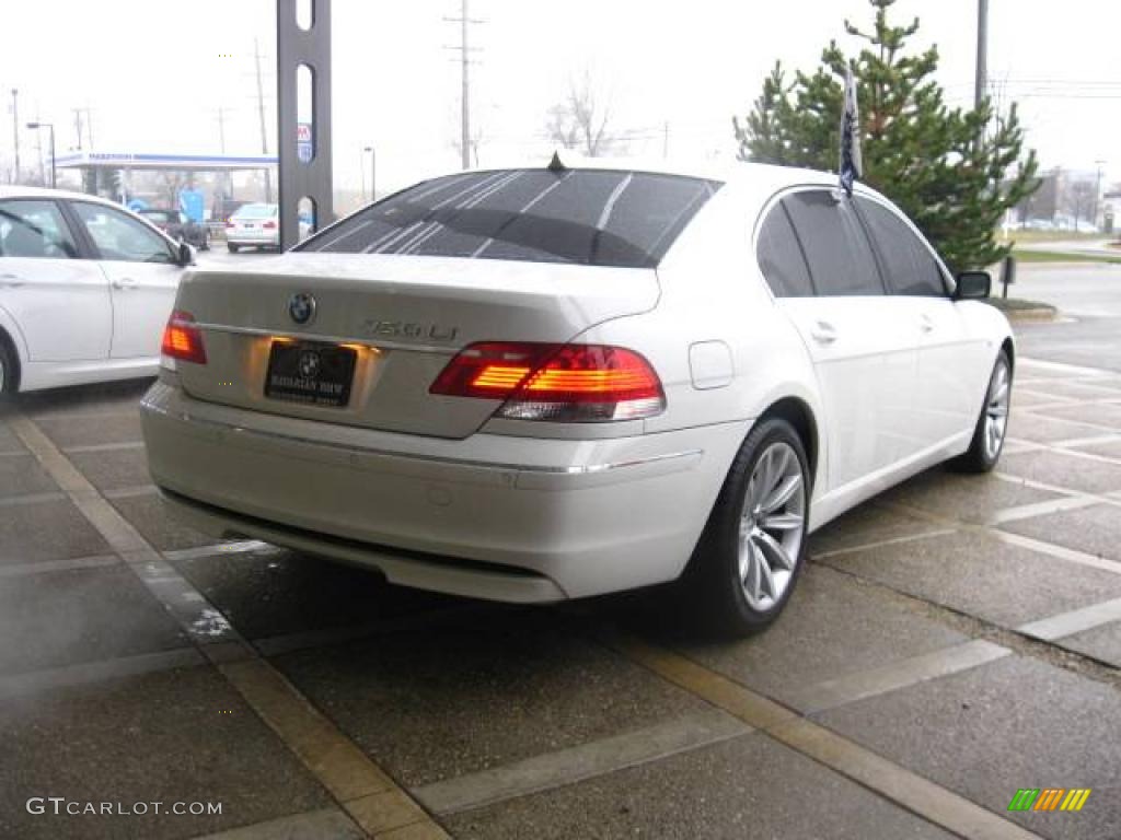 2008 7 Series 750Li Sedan - Alpine White / Cream Beige photo #8
