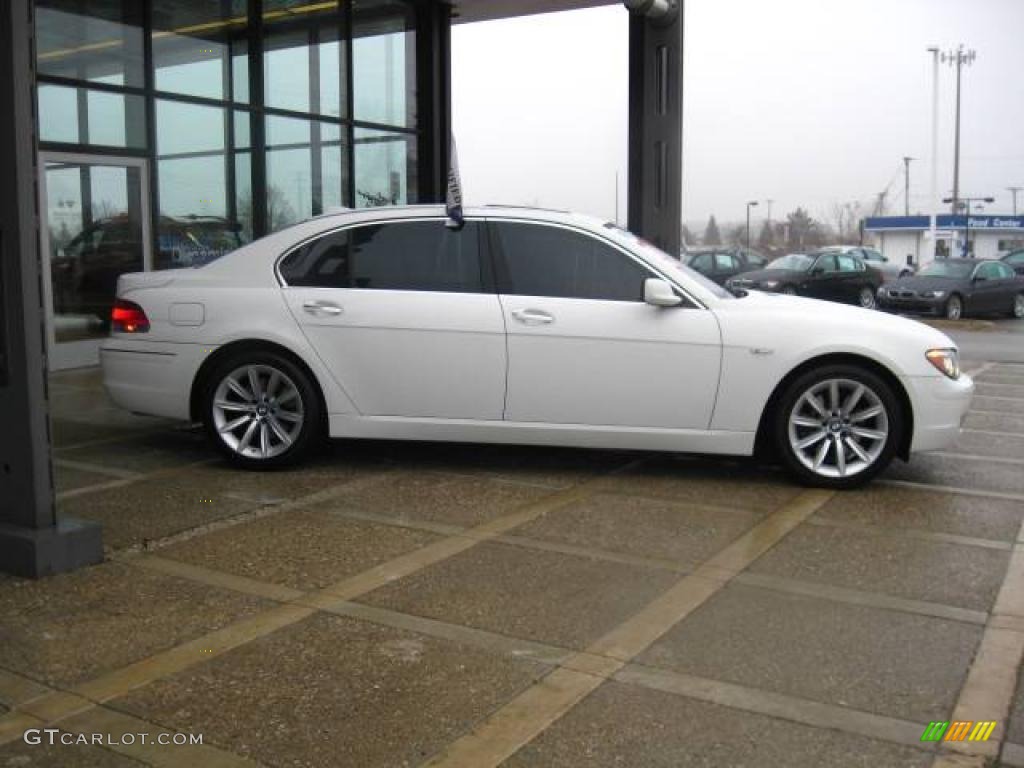 2008 7 Series 750Li Sedan - Alpine White / Cream Beige photo #9
