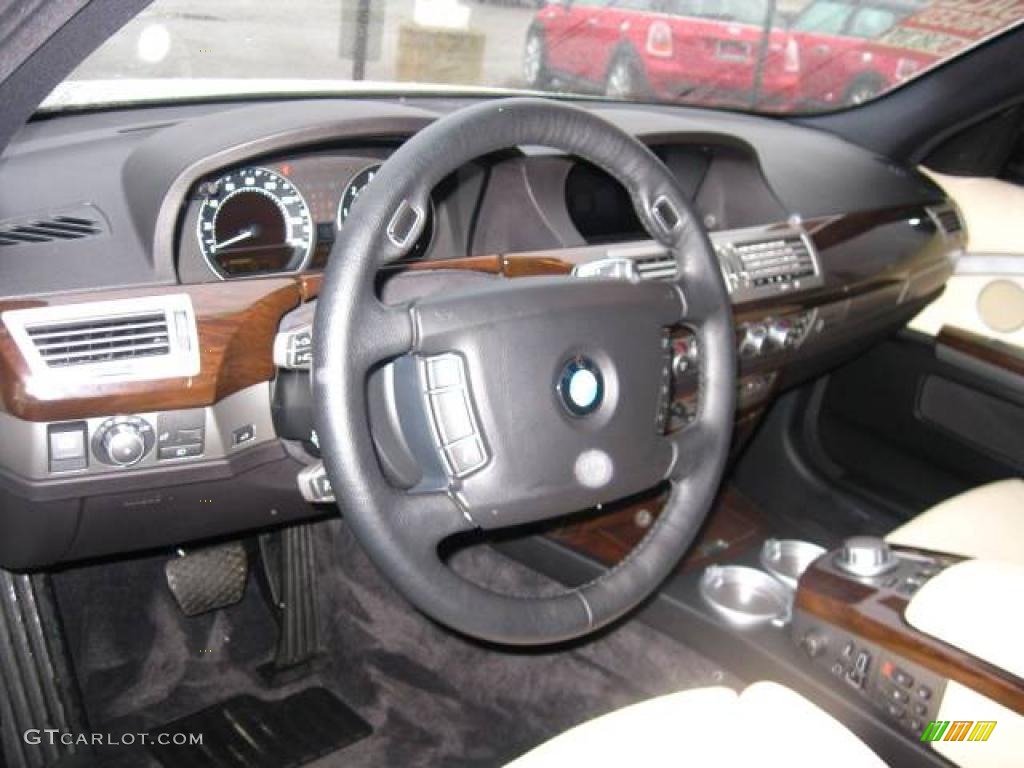 2008 7 Series 750Li Sedan - Alpine White / Cream Beige photo #13