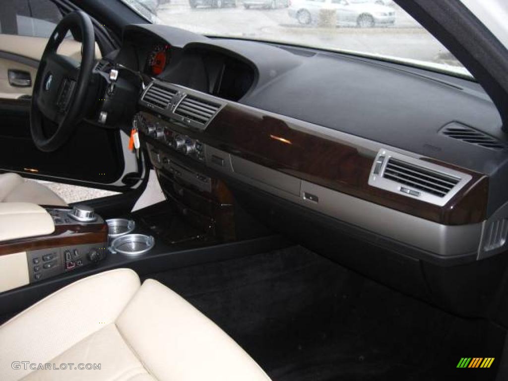2008 7 Series 750Li Sedan - Alpine White / Cream Beige photo #18
