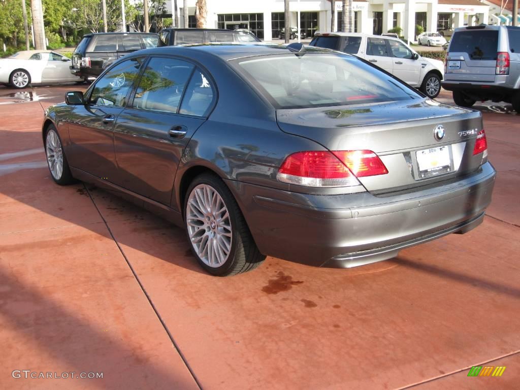 2008 7 Series 750Li Sedan - Titanium Grey Metallic / Black photo #6