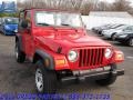 2006 Flame Red Jeep Wrangler X 4x4  photo #5