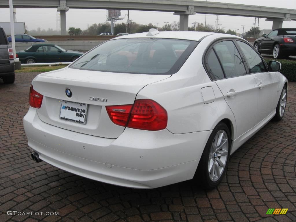 2009 3 Series 328i Sedan - Alpine White / Black photo #7