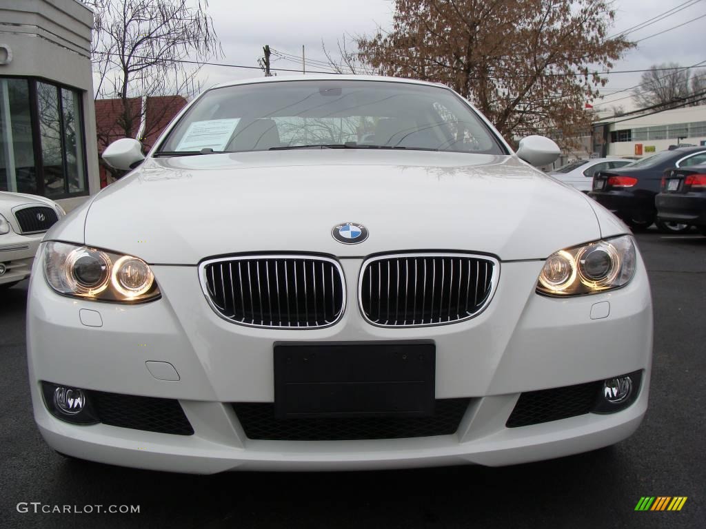 2007 3 Series 328xi Coupe - Alpine White / Cream Beige photo #2