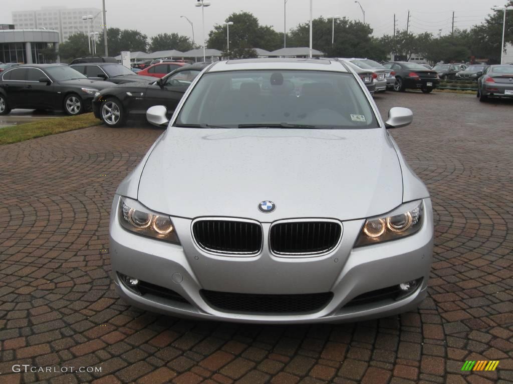 2009 3 Series 328i Sedan - Titanium Silver Metallic / Black photo #2