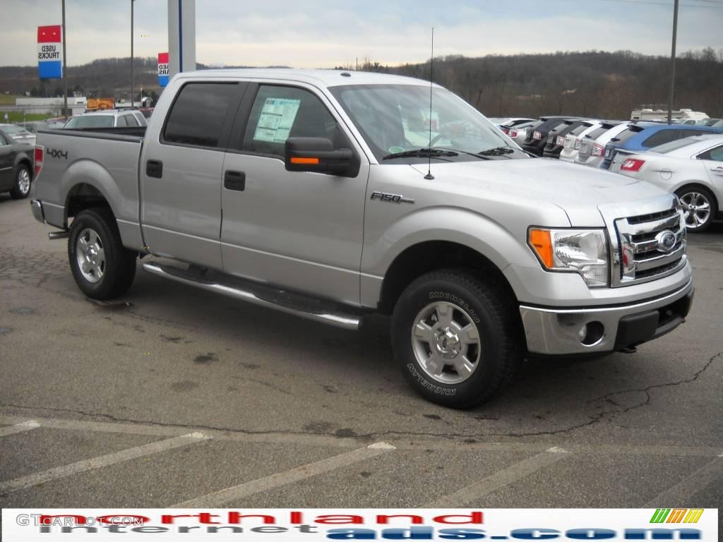 2010 F150 XLT SuperCrew 4x4 - Ingot Silver Metallic / Medium Stone photo #4