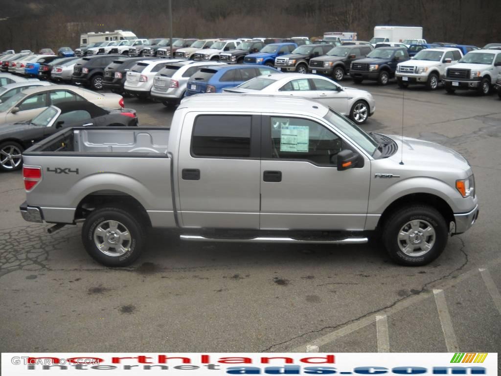 2010 F150 XLT SuperCrew 4x4 - Ingot Silver Metallic / Medium Stone photo #5