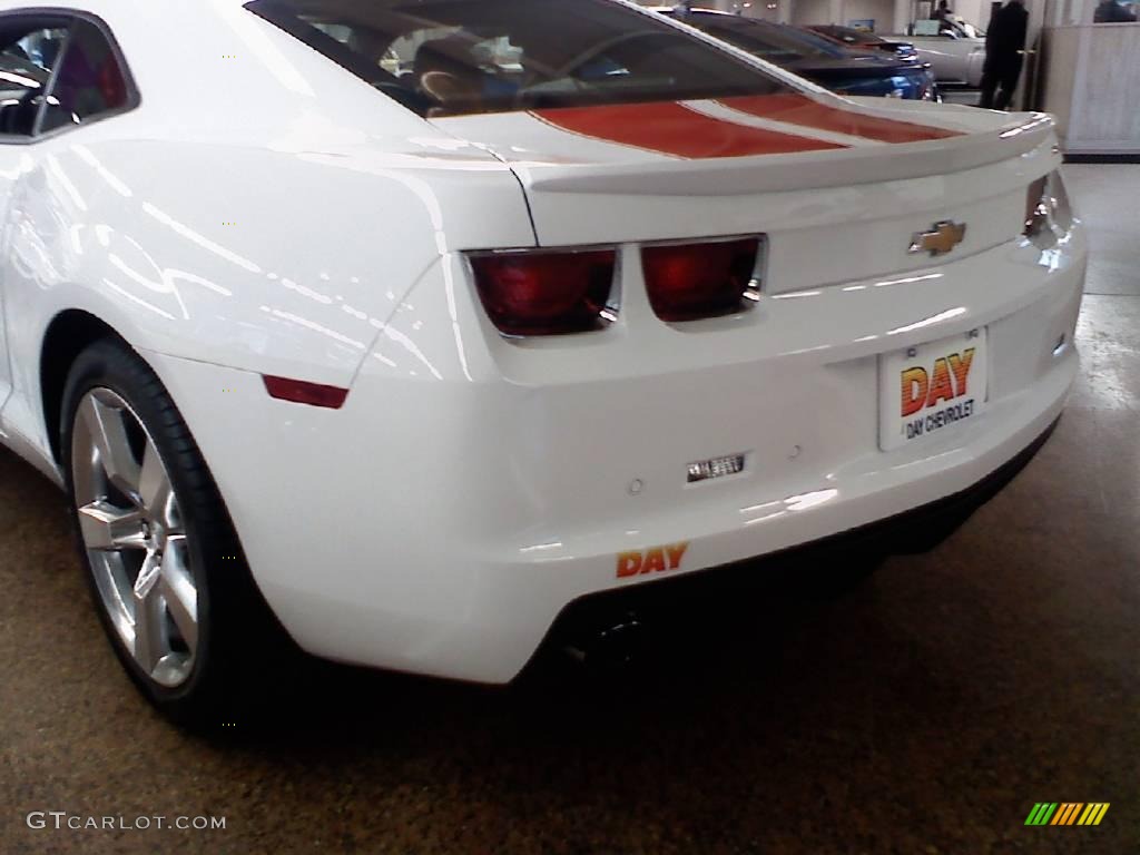 2010 Camaro SS/RS Coupe - Summit White / Black/Inferno Orange photo #15