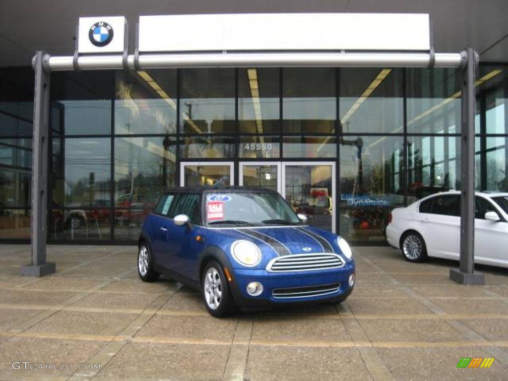 2007 Cooper Hardtop - Lightning Blue Metallic / Grey/Carbon Black photo #2