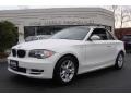 2008 Alpine White BMW 1 Series 128i Convertible  photo #1