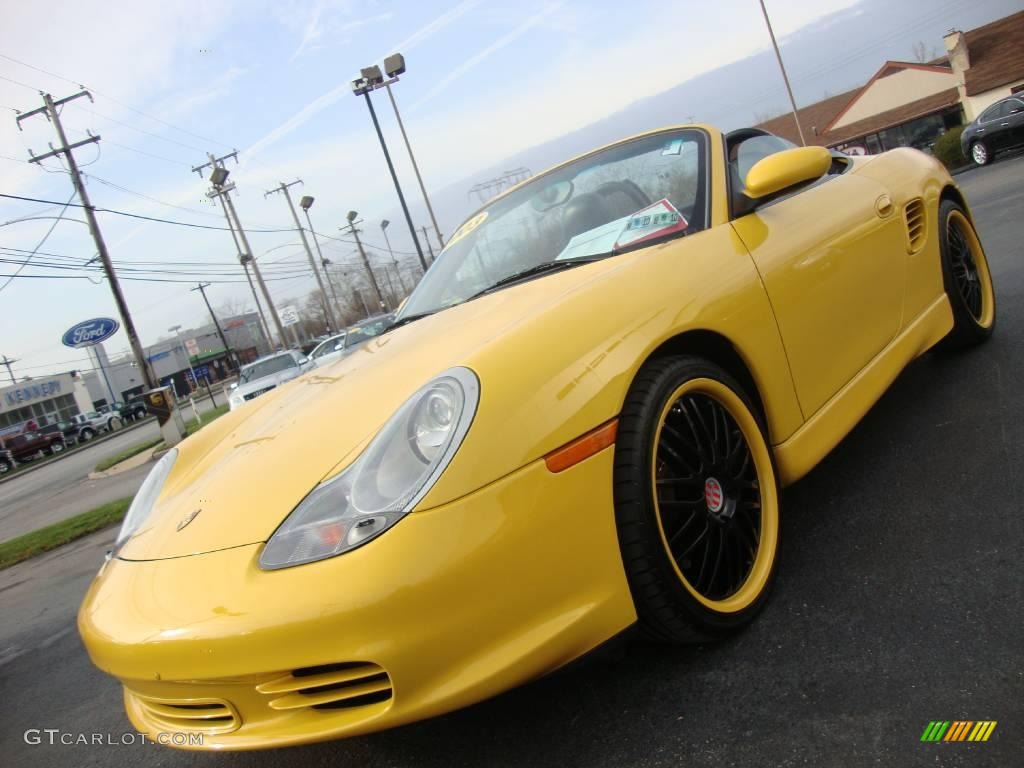 2003 Boxster S - Speed Yellow / Black photo #2