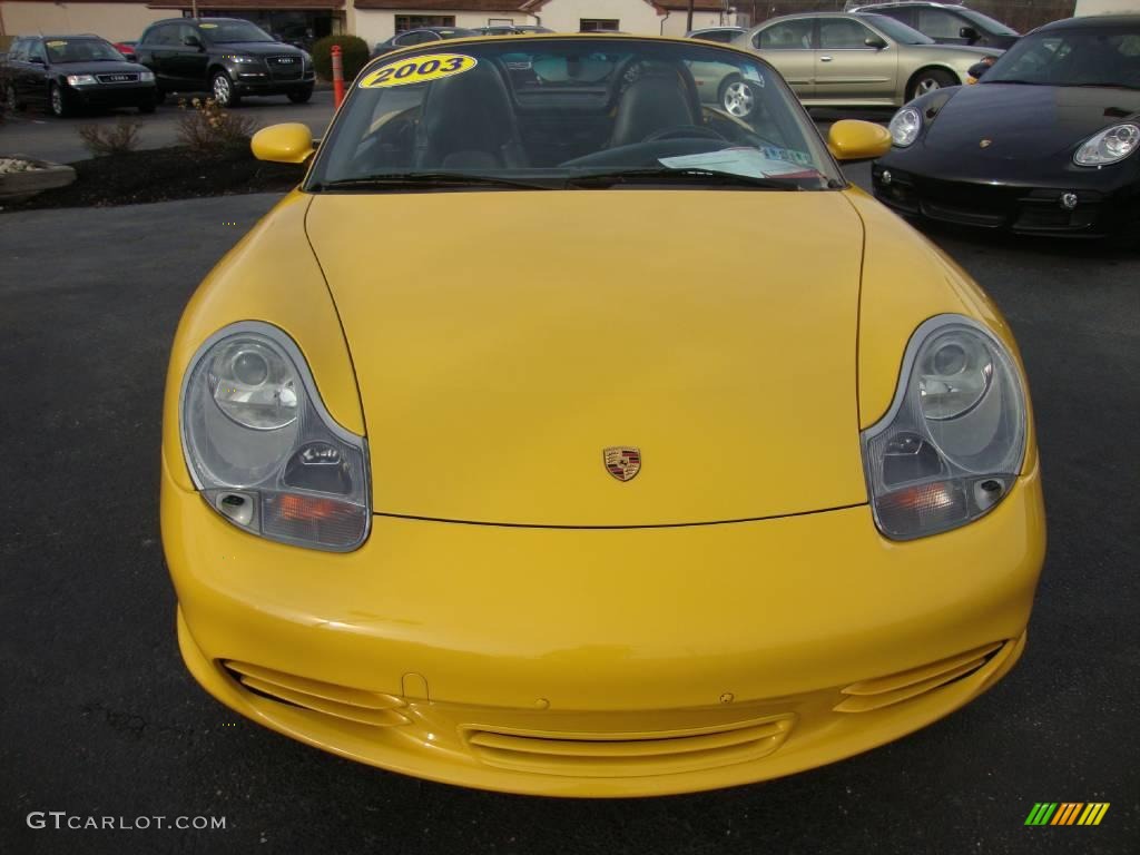 2003 Boxster S - Speed Yellow / Black photo #3