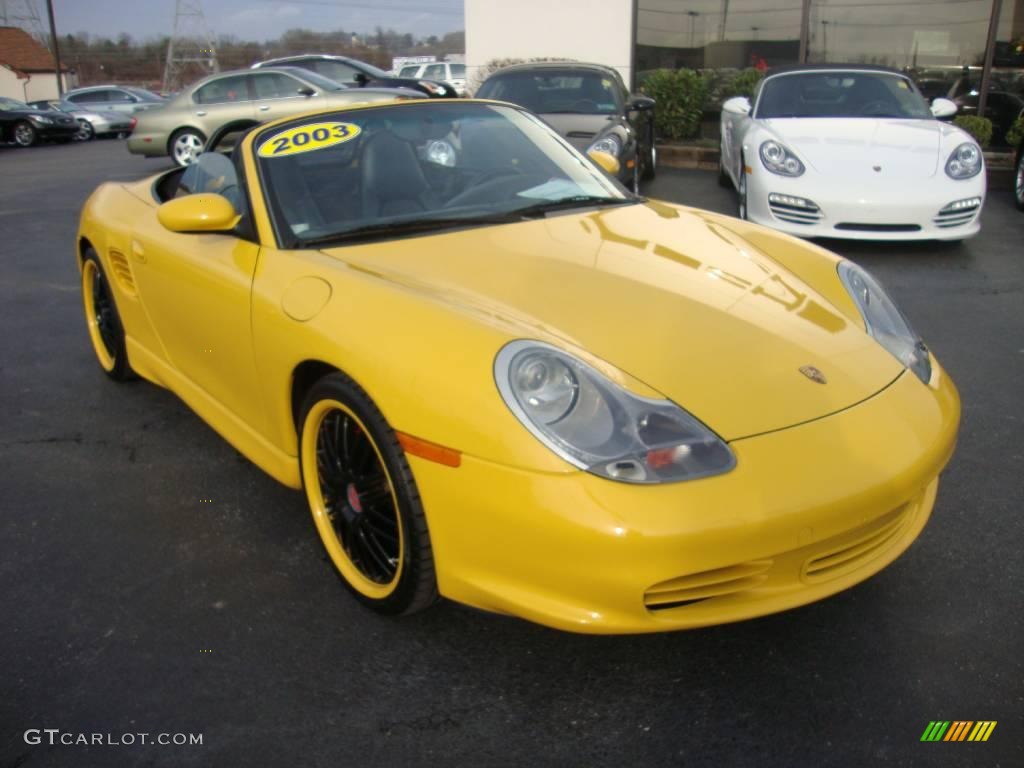 2003 Boxster S - Speed Yellow / Black photo #4