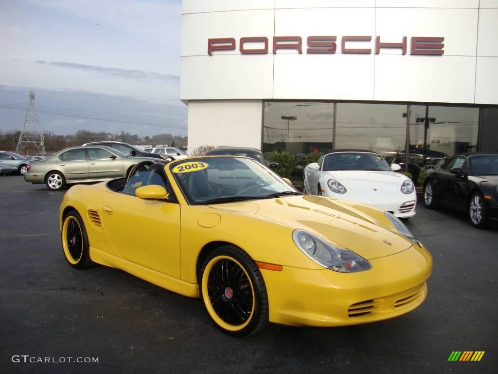 2003 Boxster S - Speed Yellow / Black photo #5