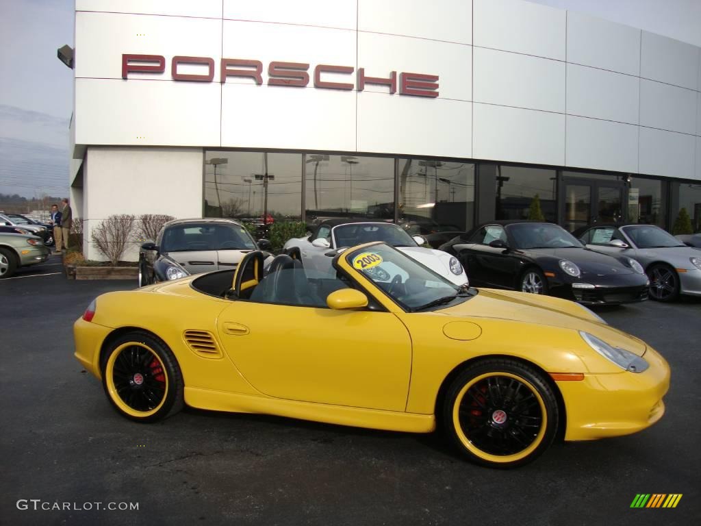 2003 Boxster S - Speed Yellow / Black photo #6