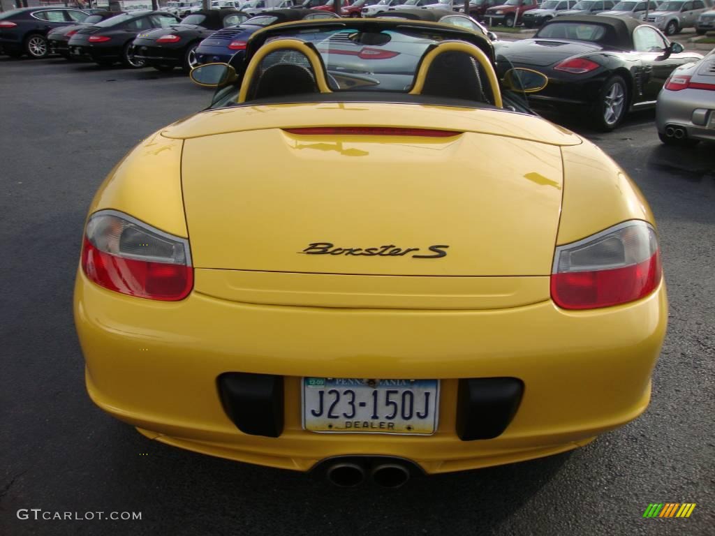 2003 Boxster S - Speed Yellow / Black photo #8