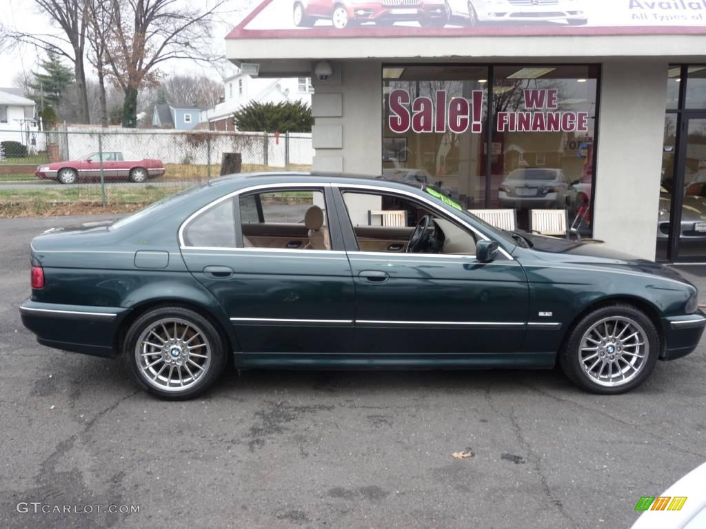 1998 5 Series 528i Sedan - Oxford Green Metallic / Sand Beige photo #3