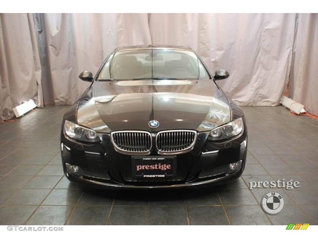 2008 3 Series 335i Coupe - Jet Black / Black photo #2