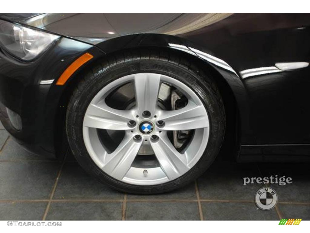 2008 3 Series 335i Coupe - Jet Black / Black photo #5