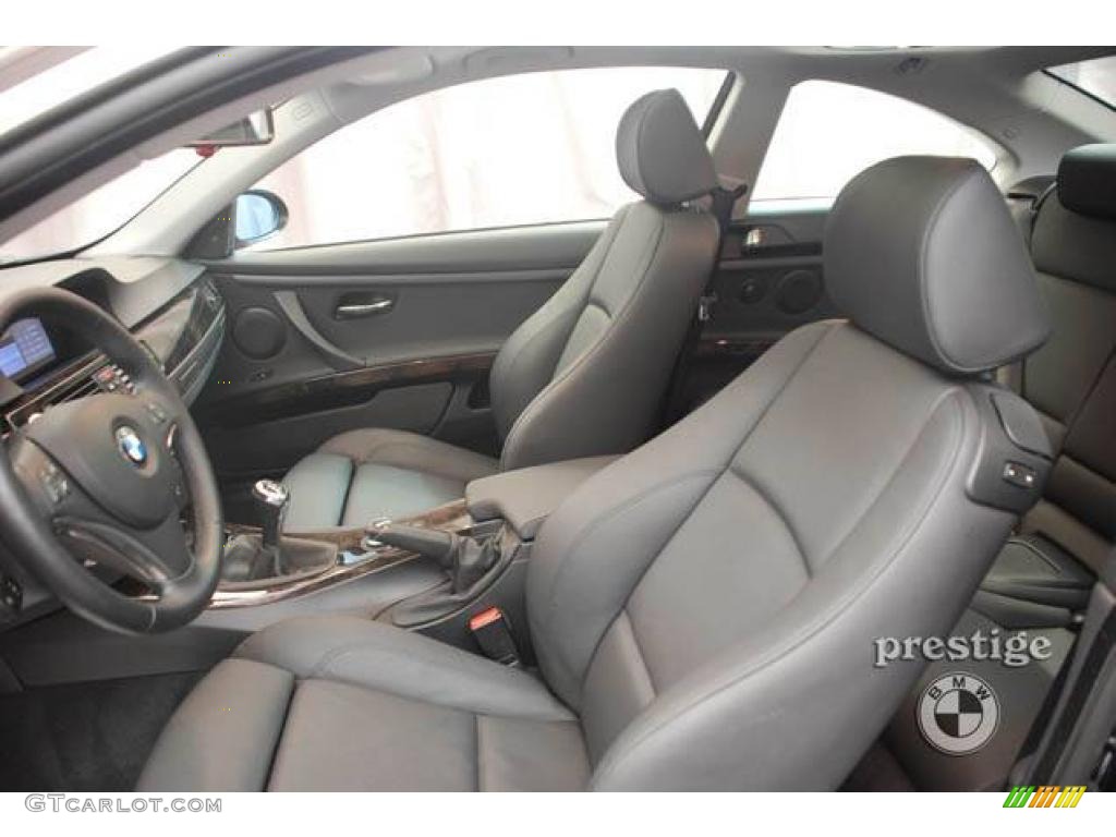 2008 3 Series 335i Coupe - Jet Black / Black photo #9