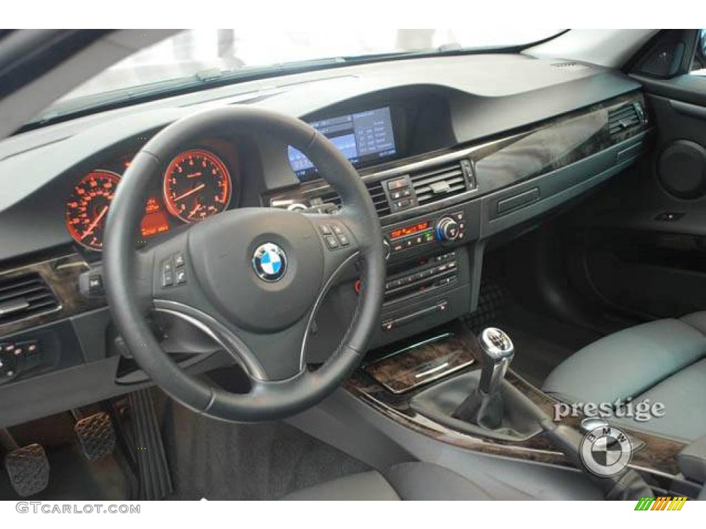 2008 3 Series 335i Coupe - Jet Black / Black photo #15