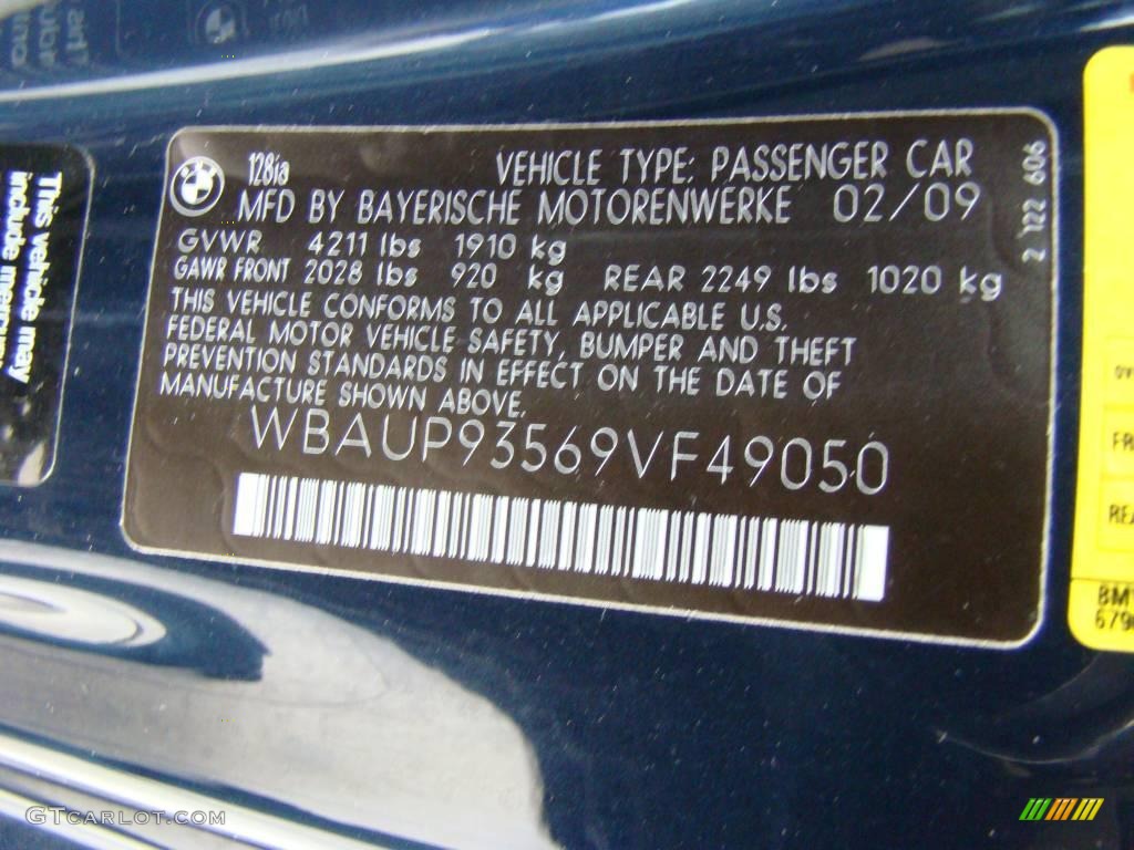 2009 1 Series 128i Coupe - Monaco Blue Metallic / Savanna Beige/Black Boston Leather photo #14