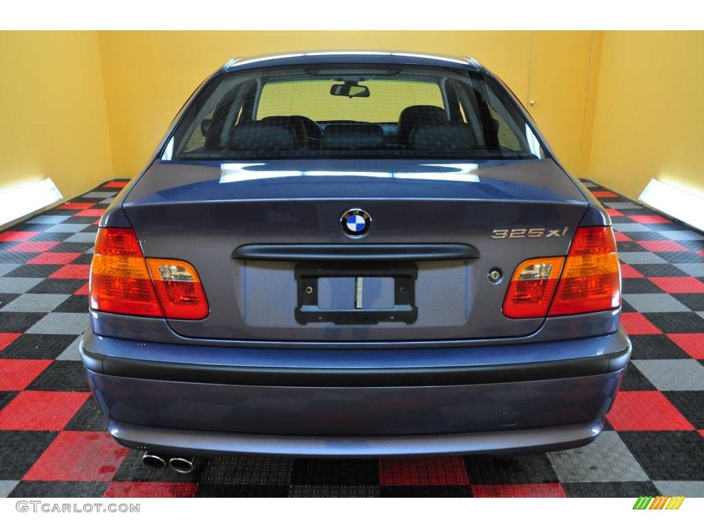 2005 3 Series 325xi Sedan - Steel Blue Metallic / Black photo #5