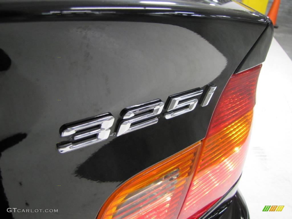 2005 3 Series 325i Sedan - Black Sapphire Metallic / Black photo #7