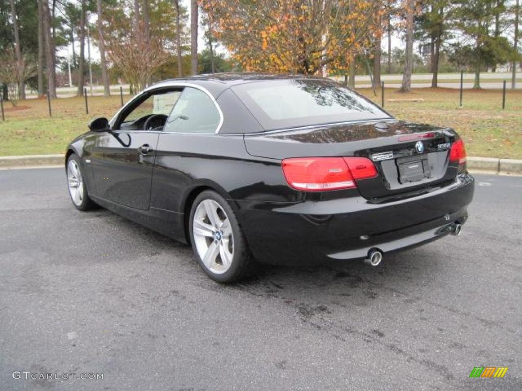 2009 3 Series 335i Convertible - Black Sapphire Metallic / Black photo #2