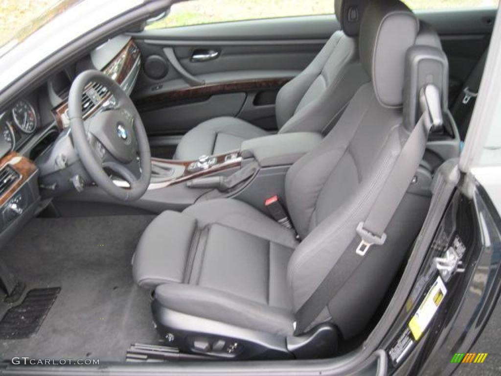 2009 3 Series 335i Convertible - Black Sapphire Metallic / Black photo #3