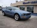 2007 Windveil Blue Metallic Ford Mustang V6 Deluxe Coupe  photo #2