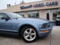 2007 Windveil Blue Metallic Ford Mustang V6 Deluxe Coupe  photo #23