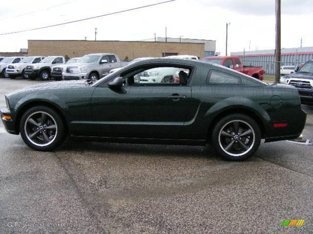 2008 Mustang Bullitt Coupe - Highland Green Metallic / Dark Charcoal photo #6