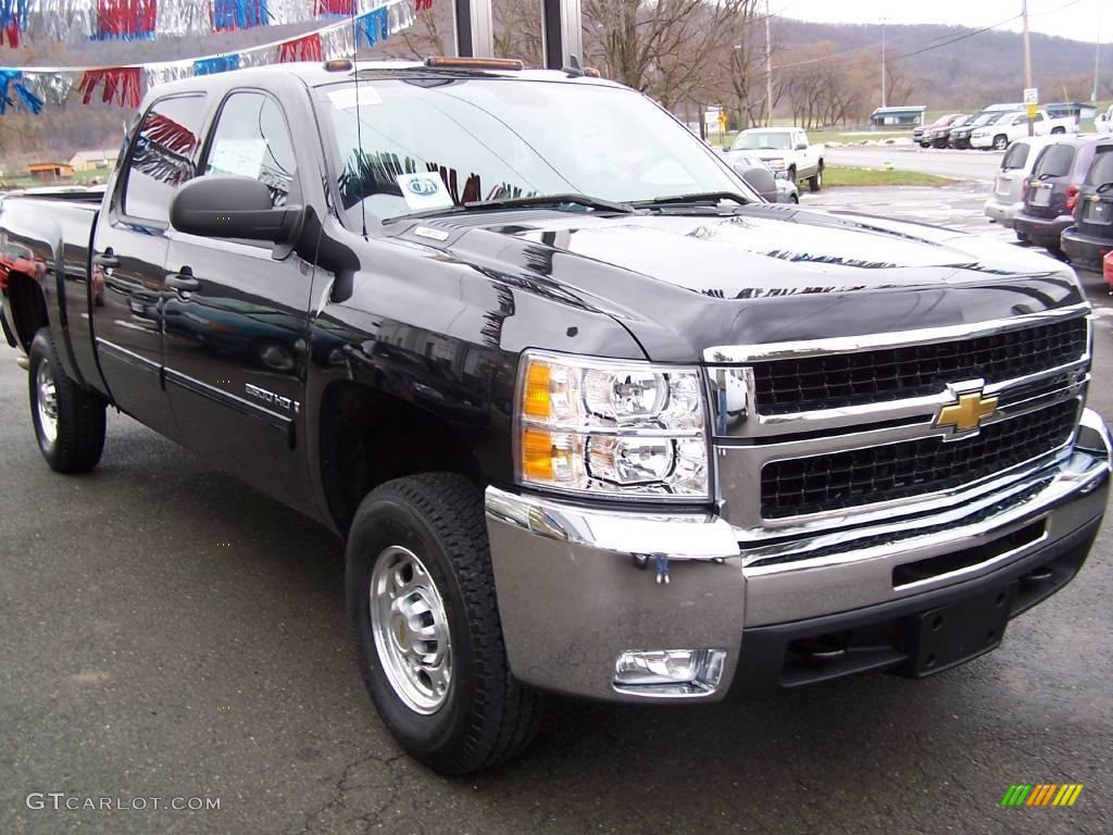 2009 Silverado 2500HD LT Crew Cab 4x4 - Black Granite Metallic / Ebony photo #2