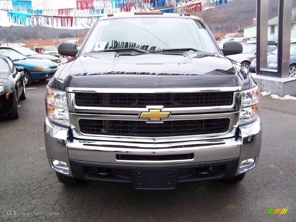 2009 Silverado 2500HD LT Crew Cab 4x4 - Black Granite Metallic / Ebony photo #3