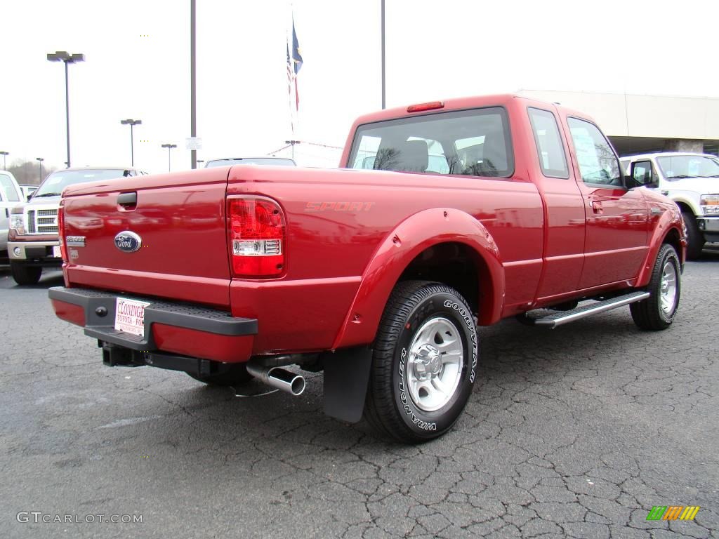 2010 Ranger Sport SuperCab - Redfire Metallic / Medium Dark Flint photo #3
