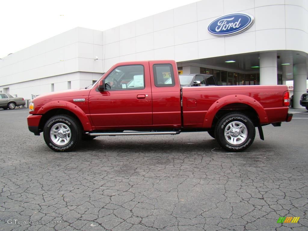 2010 Ranger Sport SuperCab - Redfire Metallic / Medium Dark Flint photo #5