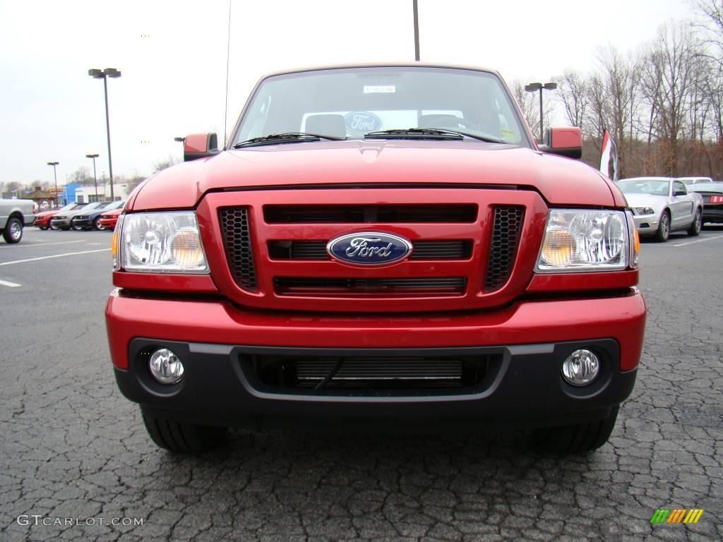 2010 Ranger Sport SuperCab - Redfire Metallic / Medium Dark Flint photo #7