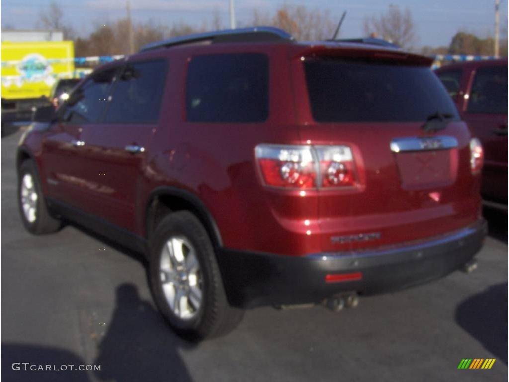 2007 Acadia SLE - Red Jewel Tintcoat / Ebony photo #2