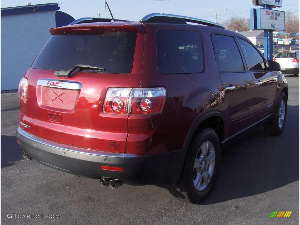 2007 Acadia SLE - Red Jewel Tintcoat / Ebony photo #3