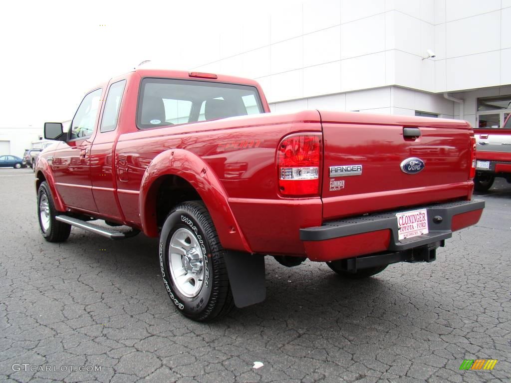 2010 Ranger Sport SuperCab - Redfire Metallic / Medium Dark Flint photo #22